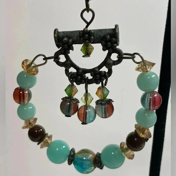 BEADED PIERCED EARRINGS - Picture 5 of 7